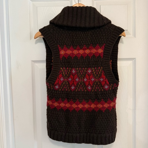 EUC Vintage Abercrombie & Fitch Boho Sweater Vest - Picture 2 of 3